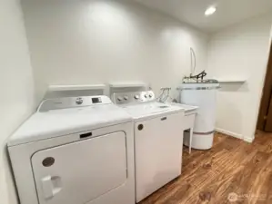 Laundry room with included washer and dryer