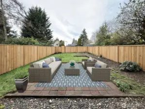 Virtually Staged backyard