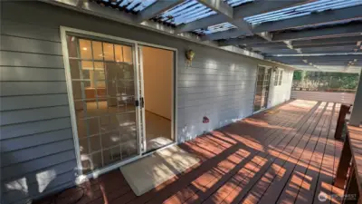 Door to back deck off primary bedroom