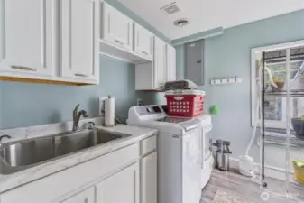 Laundry with Sink.