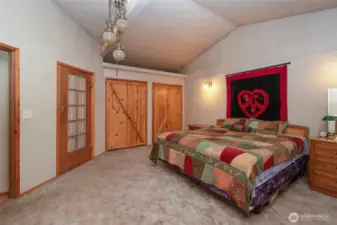 Another view of the primary , notice the double closets and door to the primary bath.