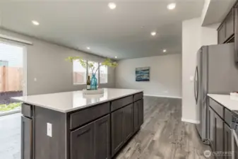 Open concept floor plan