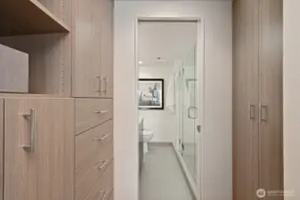 Primary built in closets