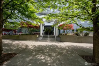 Front of the building