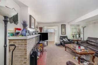 Home enters into the cozy living room.