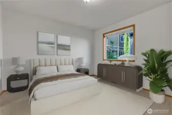 MAIN Floor Primary Bedroom - Virtually Staged