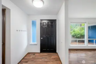 Spacious front entryway