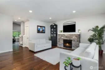 Family room which is part of the great room