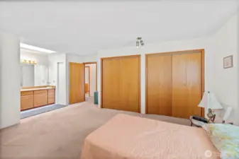 Primary Bedroom looking at extra large closets