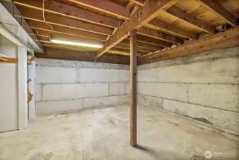 More basement storage or could have other potential
