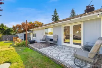 Outdoor living space ideal for lounging, BBQs, and summer evenings