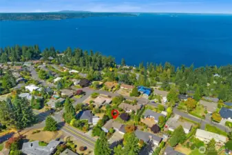 Prime location just blocks from the water with future view potential