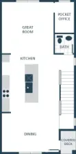Image is a rendering. Photographs are for illustrative purposes only. Features, finishes, interior/exterior colors, landscaping and floorplan shown may vary from actual homes built.