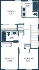 Image is a rendering. Photographs are for illustrative purposes only. Features, finishes, interior/exterior colors, landscaping and floorplan shown may vary from actual homes built.