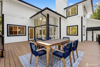 Expansive attached deck