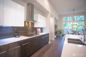 Easy to clean finishes in the kitchan