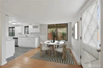 Virtually Staged Dining Room