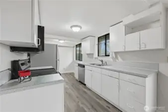 Kitchen Overlooks Backyard