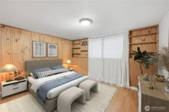 Virtually Staged Bedroom