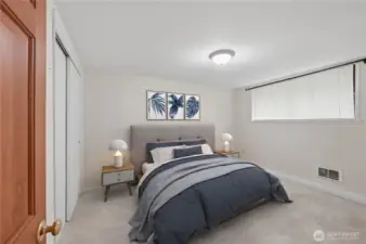 Virtually Staged Bedroom