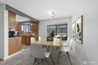 Unit B - Dining Room - Virtually Staged