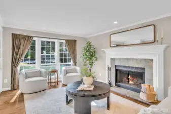 Light-filled living room with abundant natural light