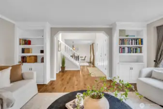 Light-filled living room with abundant natural light