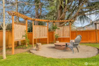 Spacious backyard retreat with pool, firepit, and room to relax or entertain