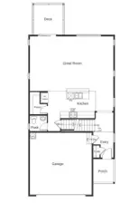 Photo for visual layout purposes, not actual home.