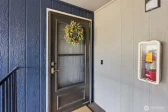 Front door with screen door as well