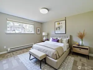 Virtually staged bedroom 2
