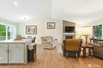 Easy flow for everyday living and casual entertaining.