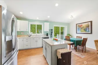 Functional layout with space to cook, gather, and enjoy.