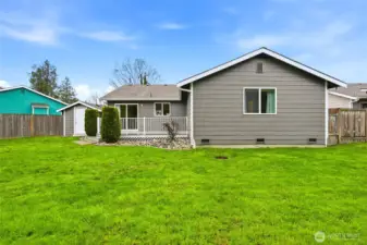 A neat and tidy home with a large fenced yard- a perfect place to call home.