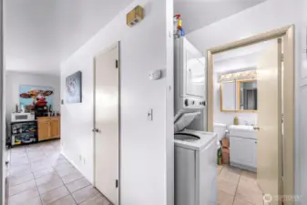 In unit washer dryers