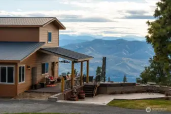 View of home with epic backdrop view