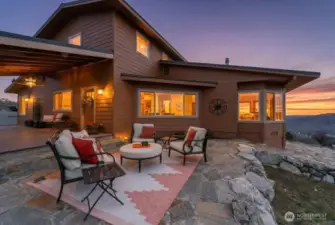 View patio Twilight shot