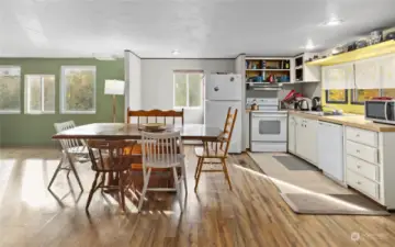 Kitchen with eating space