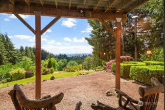 Walk right out your door to a covered patio and the world of Nature!