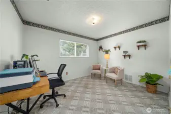 Lower level 4th bedroom w/walk in closet...or office, gym, yoga retreat, craft room...you name it!