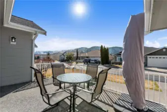 Look at the views from the patio.