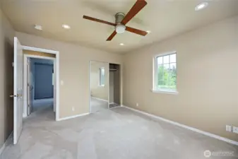 One of three bedrooms upstairs.