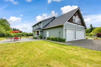 Another view of the rear of the home.
