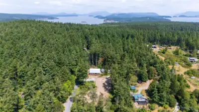 Aerial of parcel looking north