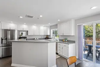 A Chef’s dream with new appliances throughout, lots of counterspace, storage and a garden window, adding charm and light!
