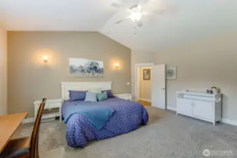 Plenty of room for a king-size bed, dressers, and more.