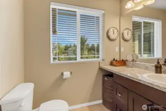 Primary bath with shower and bathtub
