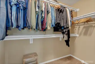 Primary walk-in closet