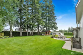 A drilled well on the property provides irrigation, making it easy to keep your yard looking lush and beautiful year-round!