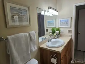 Hall and second bedroom full bath